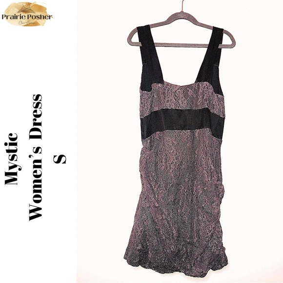 Mystic, Dress, Women’s Small, Grey/Black, EUC, PrairieposherCA - Picture 2 of 4